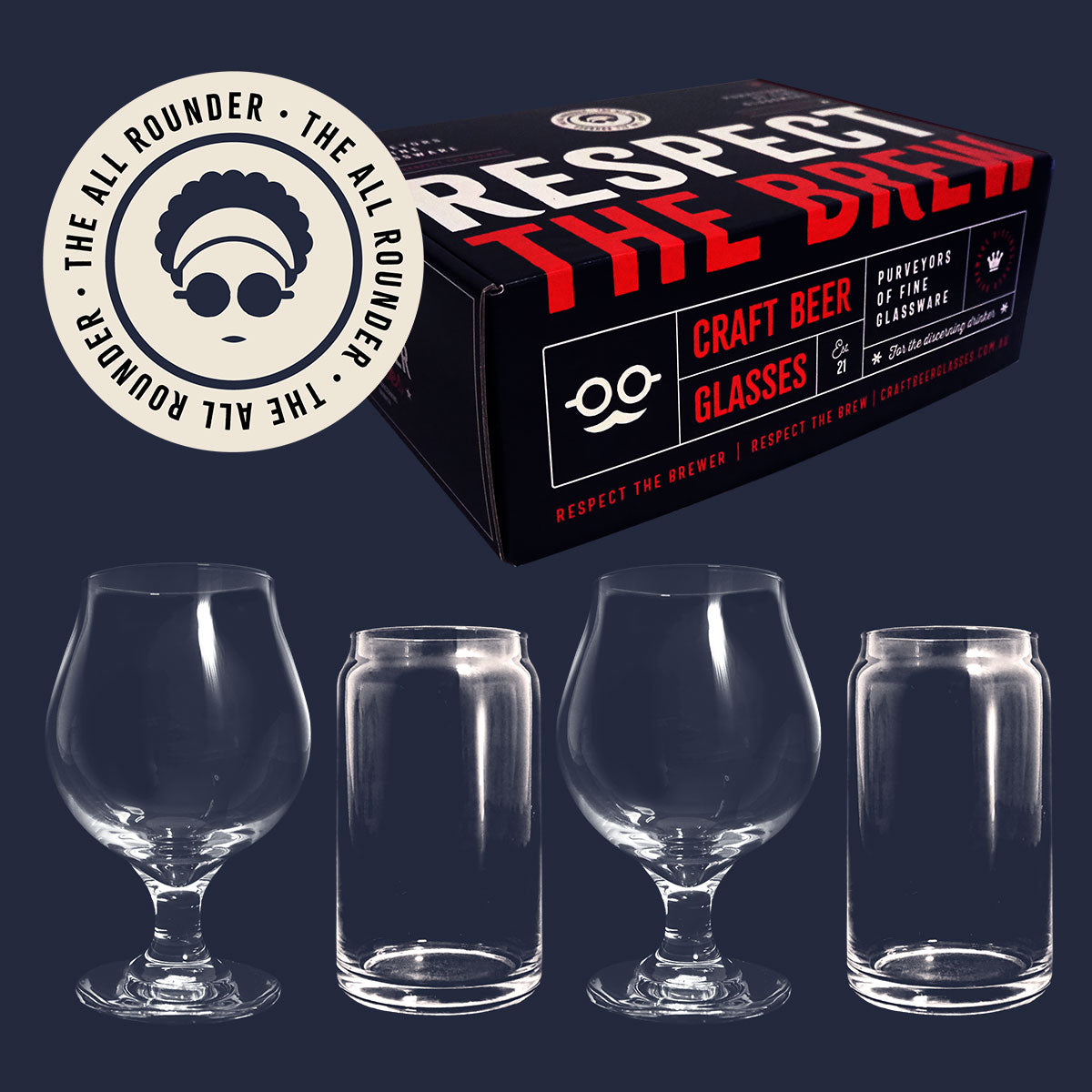 Craft Beer Glass Set The All Rounder Craft Beer Glasses