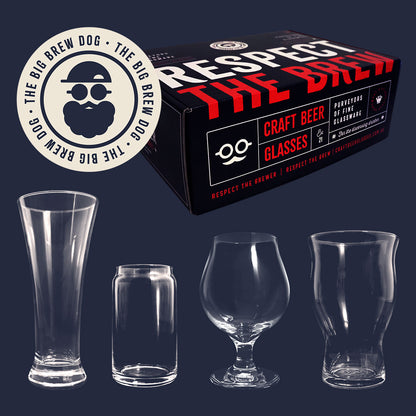 The Big Brew Dog - Craft Beer Glass Set